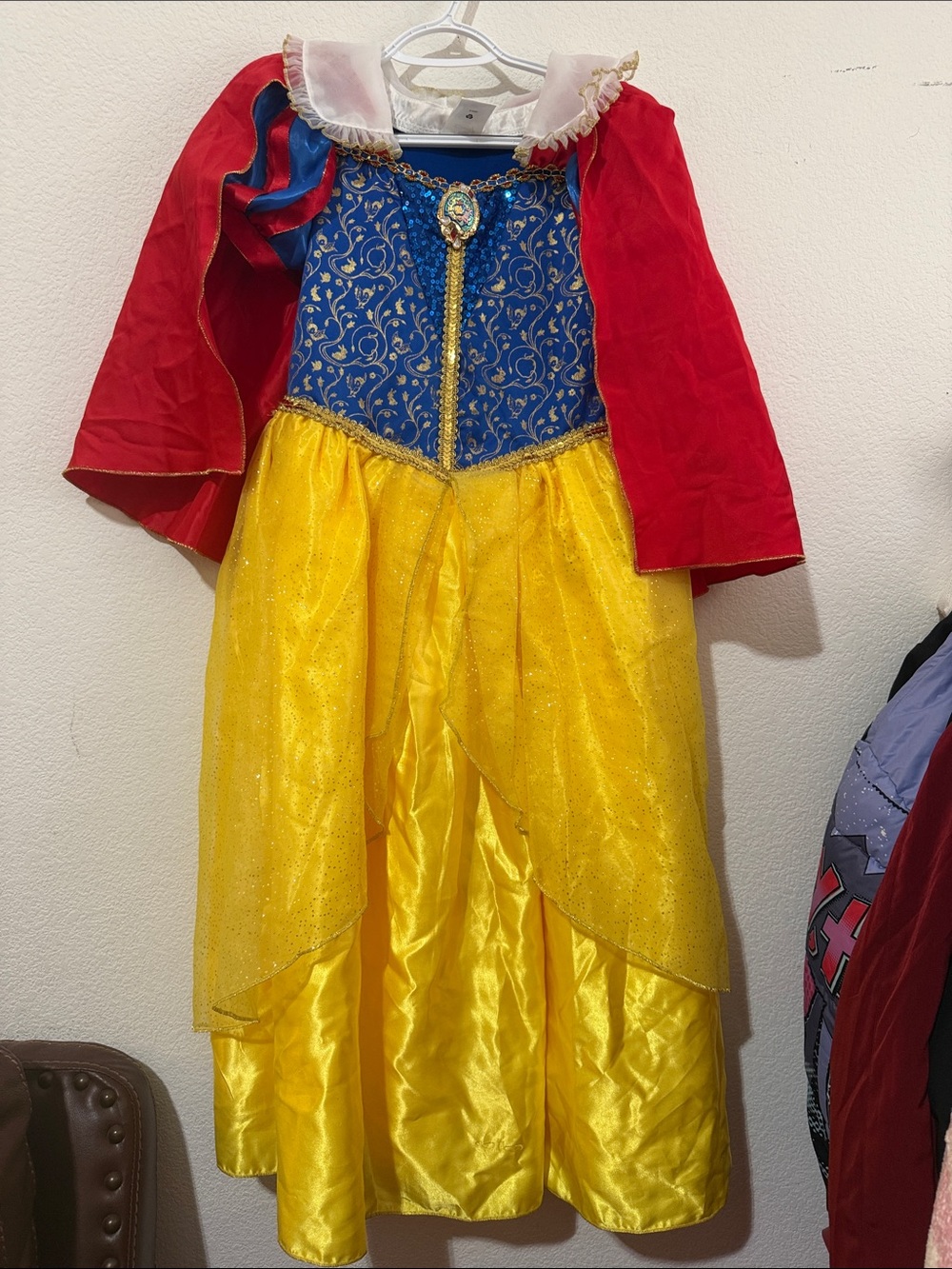 Disney Snow White Inspired Costume in Red, Blue & Yellow